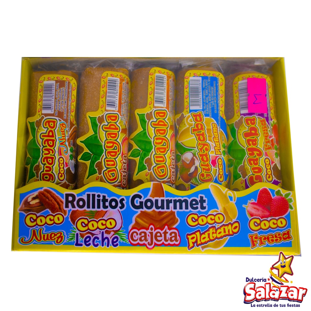ROLLOS DE GUAYABA SABORES SURTIDOS -B.450G- "C/20/5"