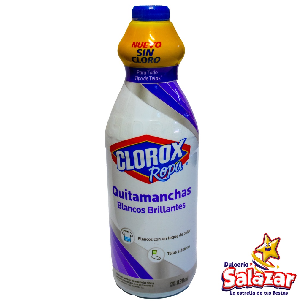 CLOROX ROPA BLANCOS BRILLANTES -BOT.930ML- "C/15/1" 