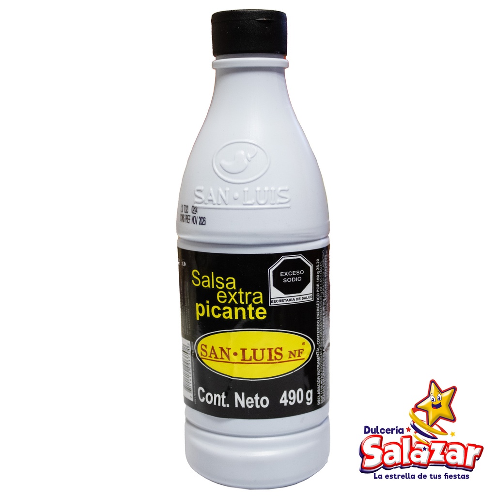 [DET0018] SALSA SAN LUIS EXTRAPICANTE -BOT.490ML- "C/20/1"