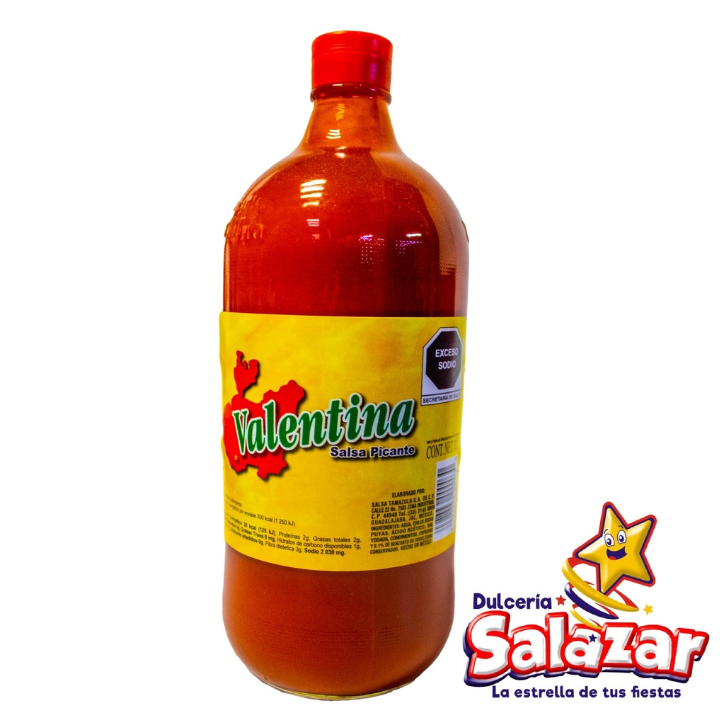[TAMA0002] SALSA VALENTINA AMARILLA 1 LT -BOT.1LT - "C/12/1"