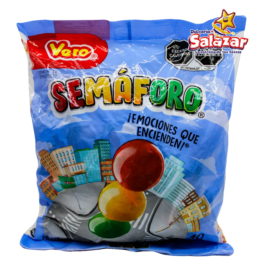 [VER0050] PALETA SEMAFORO VERO -B.640G- "C/24/40"