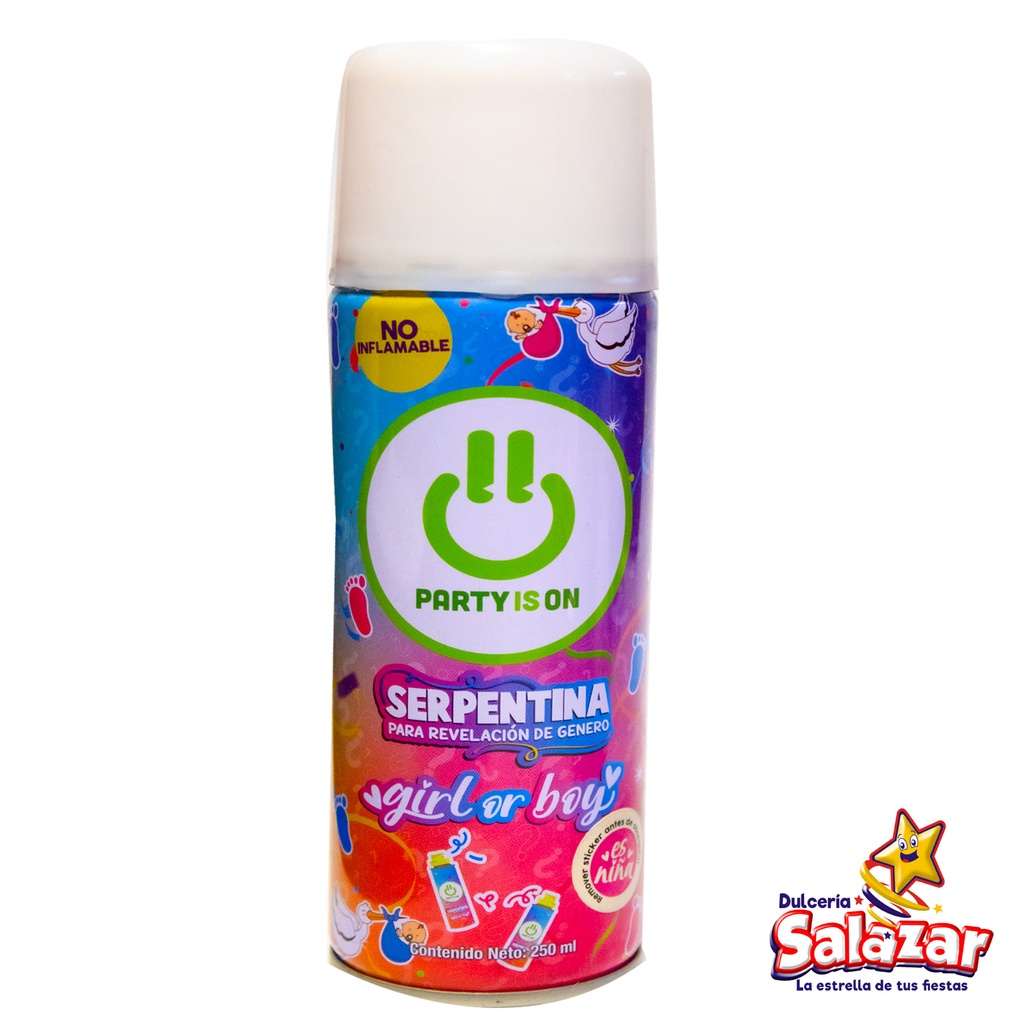 [SEL0645] SERPENTINA REVELACION DE GENERO -BOT.1P- "C/24/1"