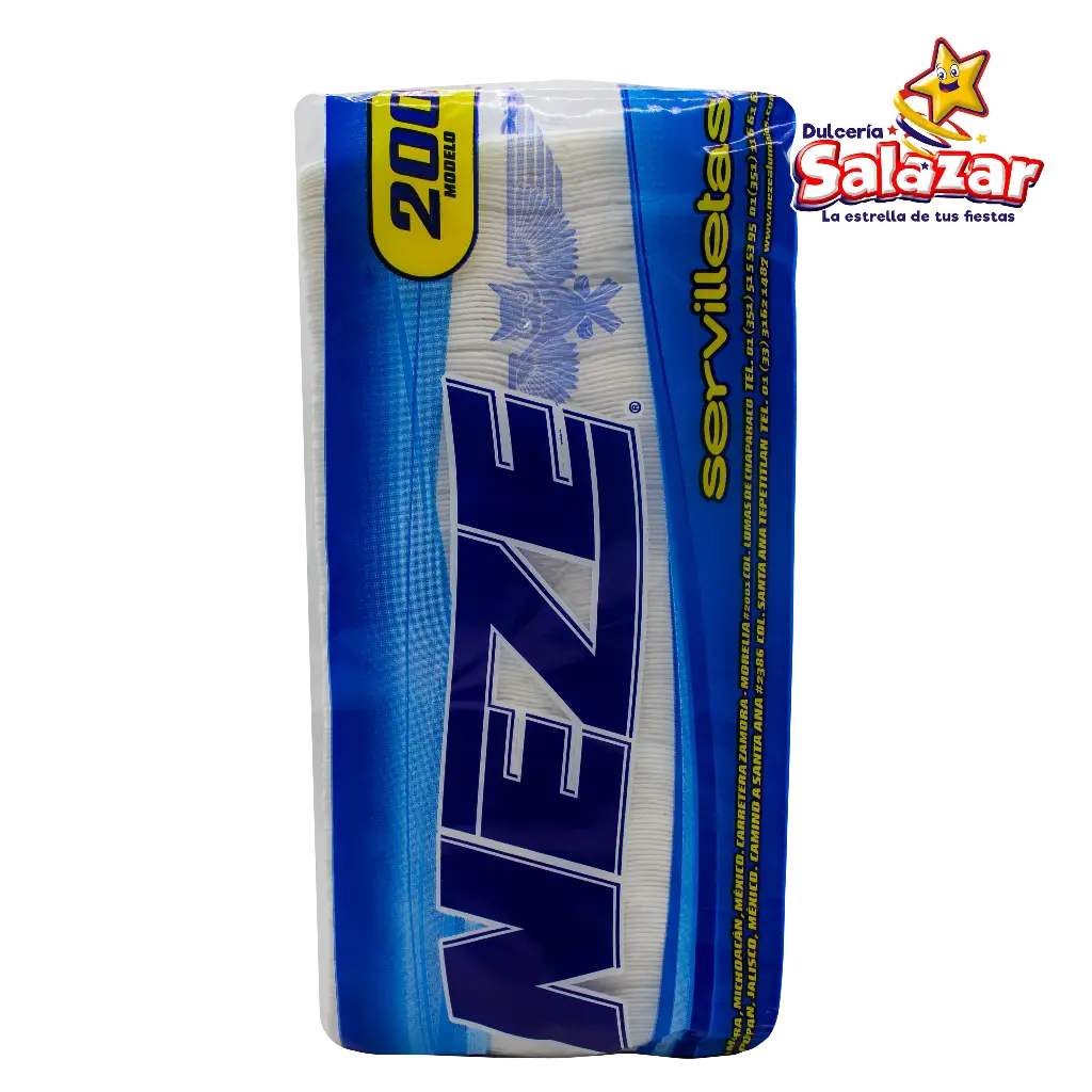 SERVILLETA PAPEL BLANCO NEZE -B.200PZA- "C/24/200"