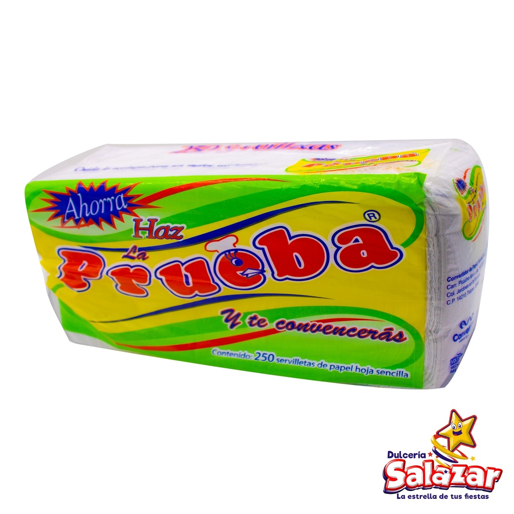 SERVILLETA PAPEL HAZ LA PRUEBA -B.250PZA- "C/24/1"