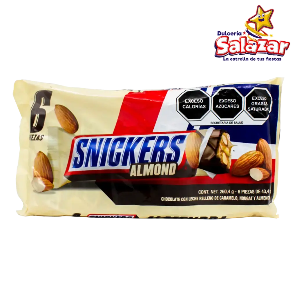 SNICKERS ALMENDRA SIX PACK -B.260.4G- "C/12/6"