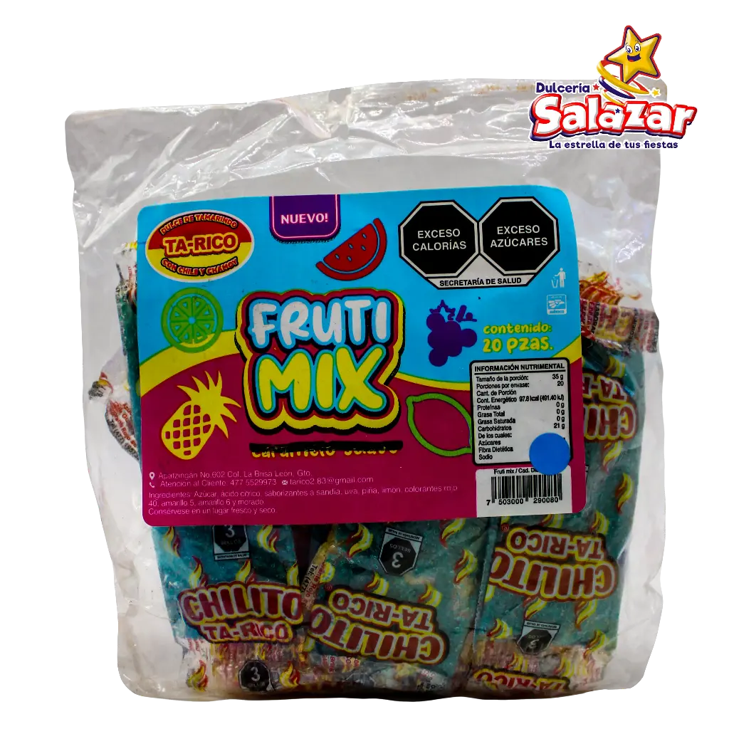 [TA0008] TA-RICO CHILITO FRUIT MIX -B.20PZA- "C/50/20"