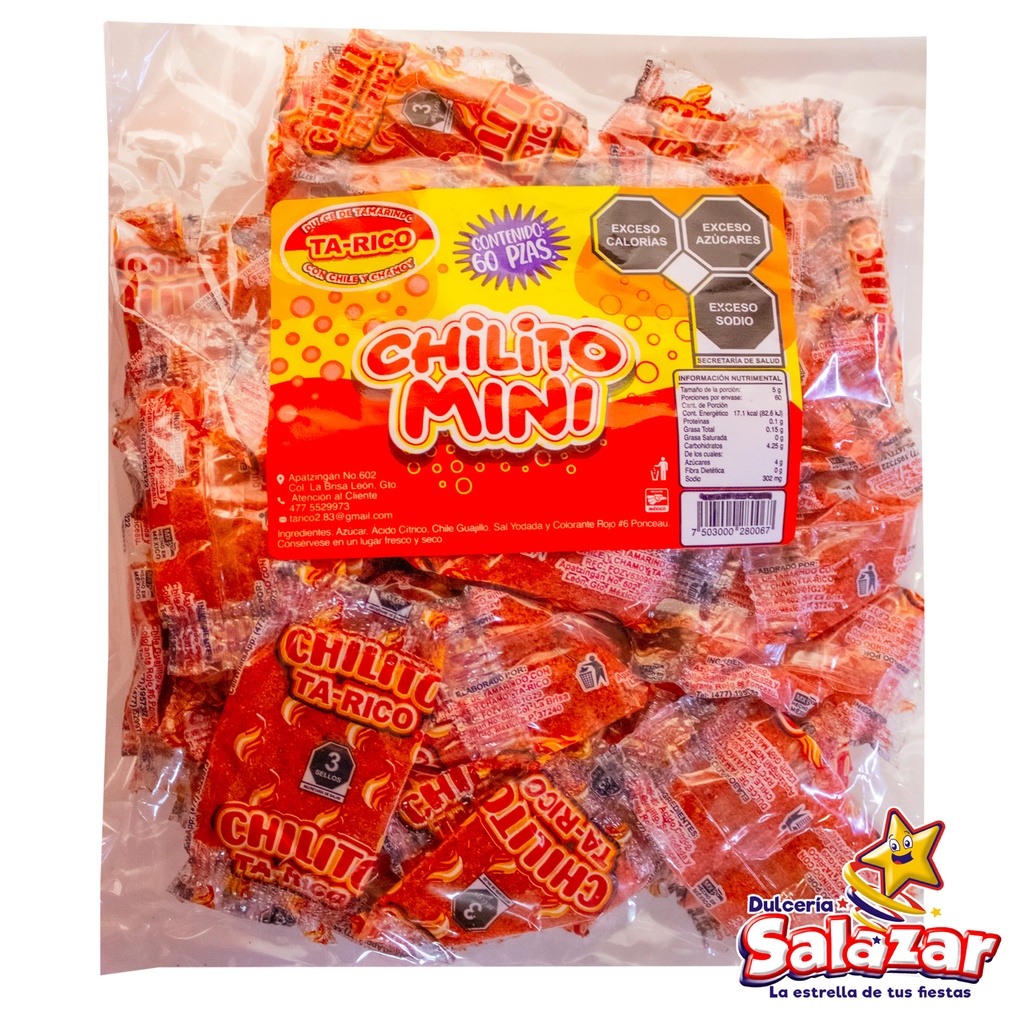 TA-RICO CHILITO MINI -B.60PZA- "C/40/60"