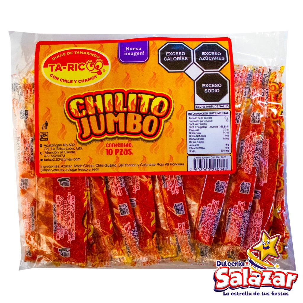 TA-RICO JUMBO CHILITO -B.10PZA- "C/75/10"