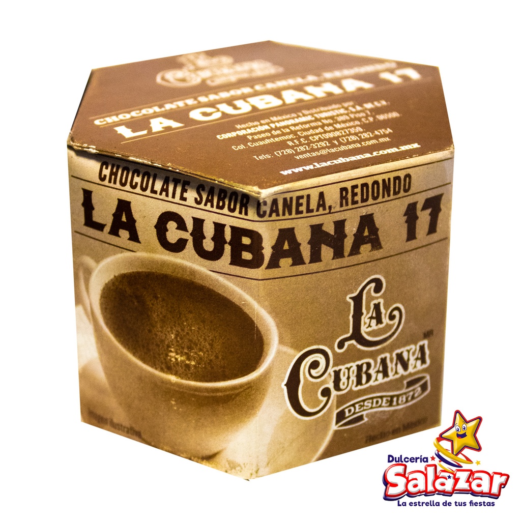 TABLILLA CHOCOLATE LA CUBANA -D.270G- "C/48/3"