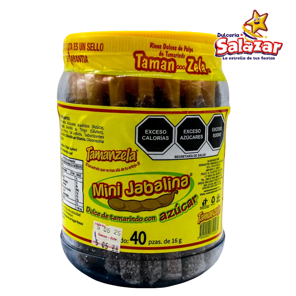 [MAN0011] TAMARINDO BANDERILLA MINI AZUCAR TAMANZELA -V.40PZA- "C/12/40"