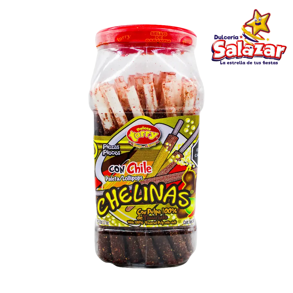 [TAY0008] TAMARINDO CHELINAS TAMARINDO C/CHILE TARRY -V.900GR- "C/9/50"