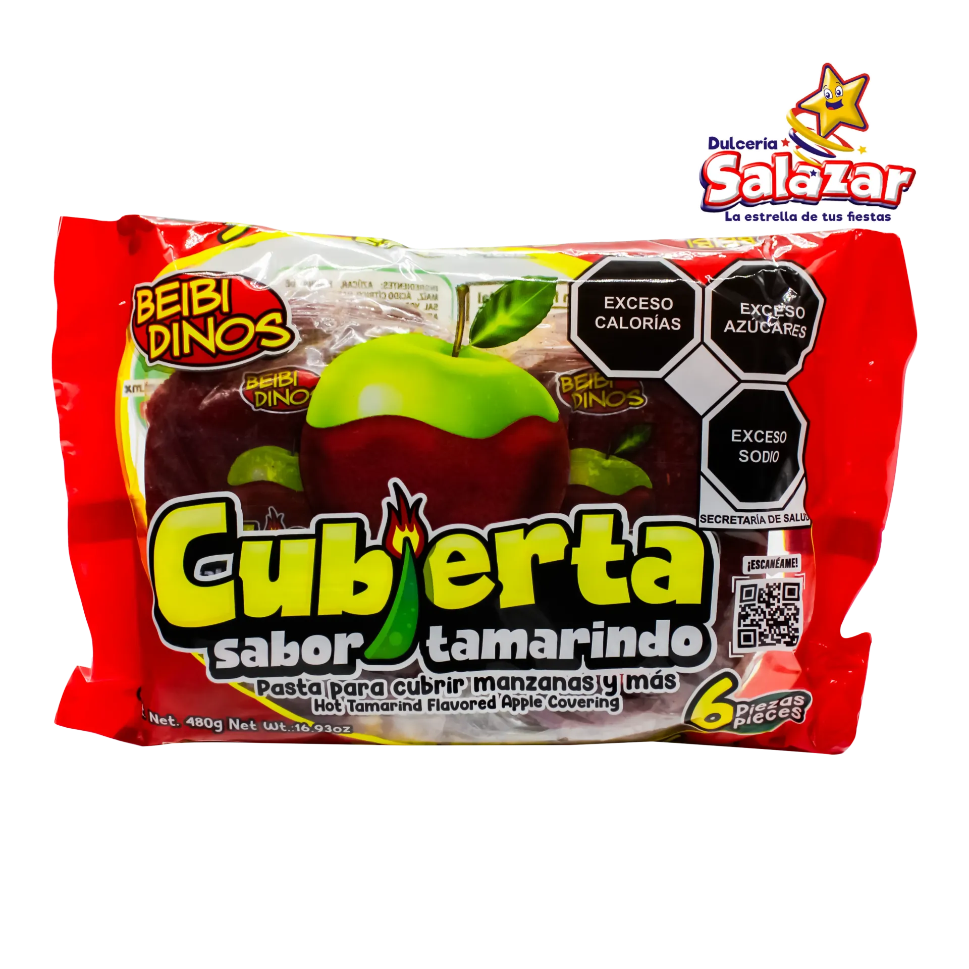 TAMARINDO CUBIERTA SABOR TAMARINDO DEDINOS -B.490G- "C/24/6"