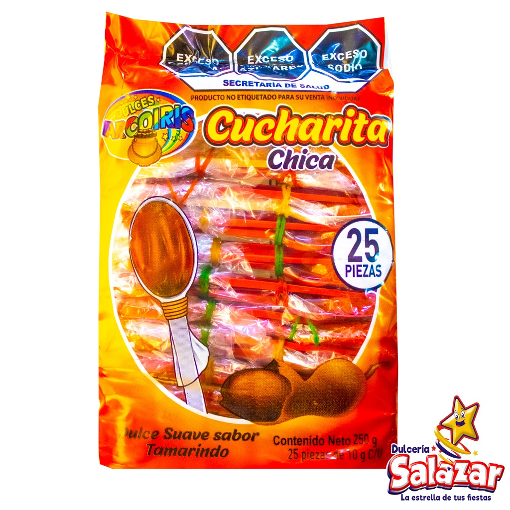 [ARC0003] TAMARINDO CUCHARA ARCOIRIS TAM CHICA -B.250G- "C/48/25"