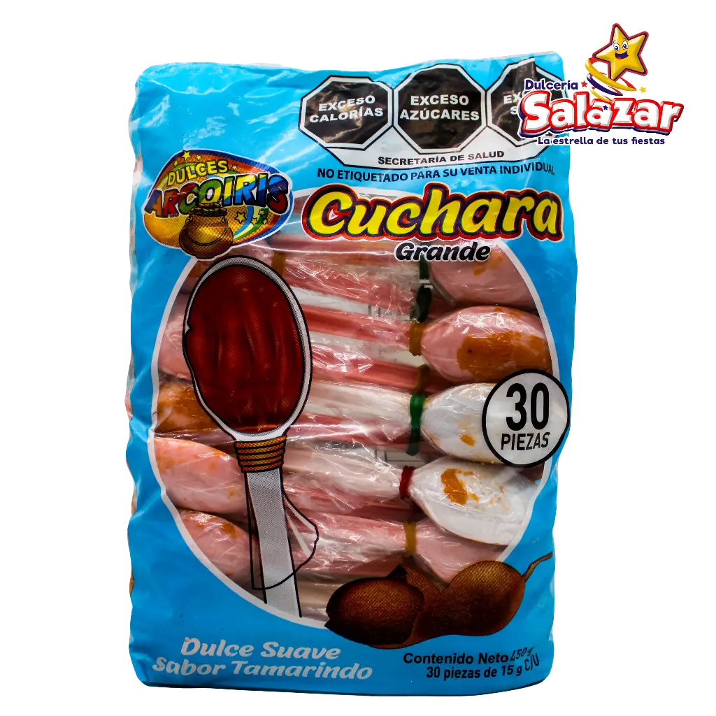 TAMARINDO CUCHARA ARCOIRIS TAM GRANDE -B.450G- "C/20/30"