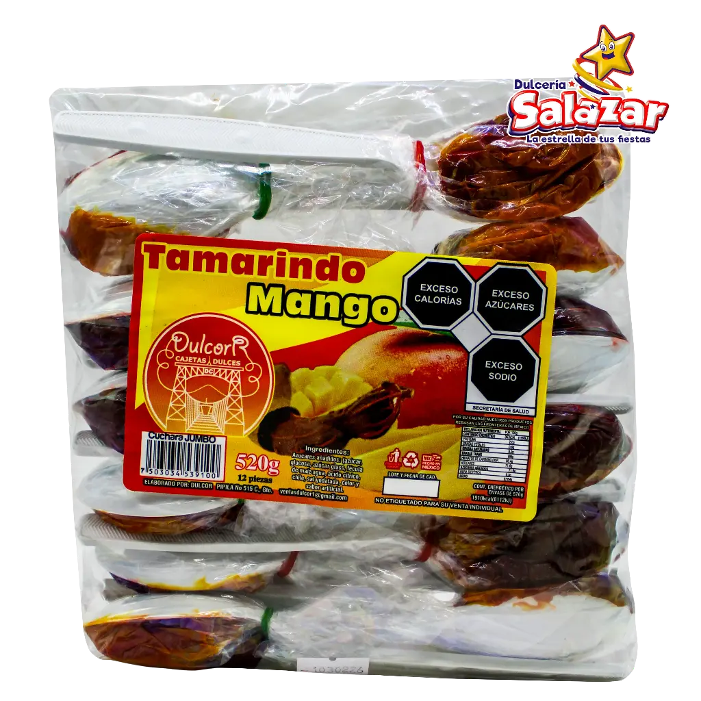 TAMARINDO CUCHARA BISABOR PLASTICO JUMBO CORTAZAR -B.12PZA- "C/20/12"