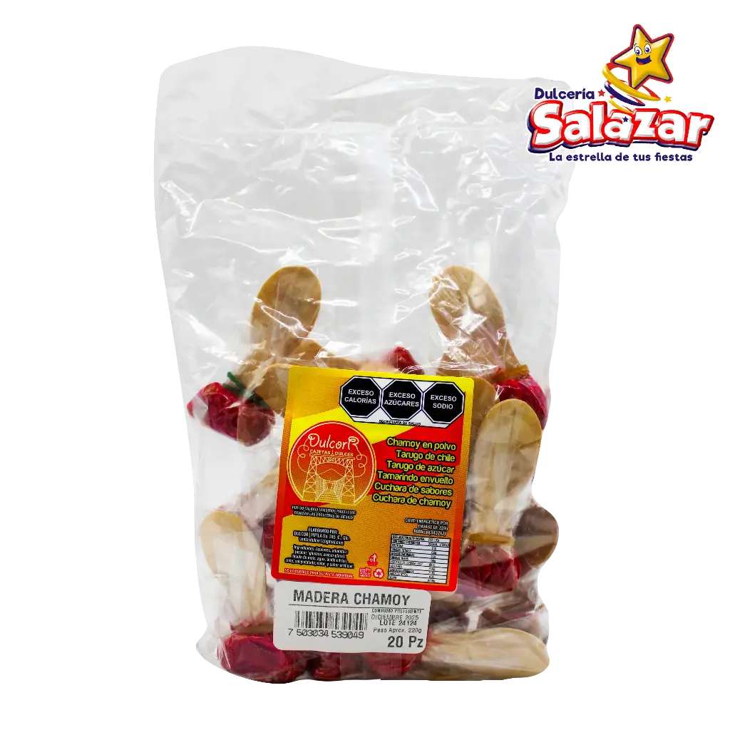 TAMARINDO CUCHARA MADERA CHAMOY CORTAZAR -B.200G- "C/20/20"