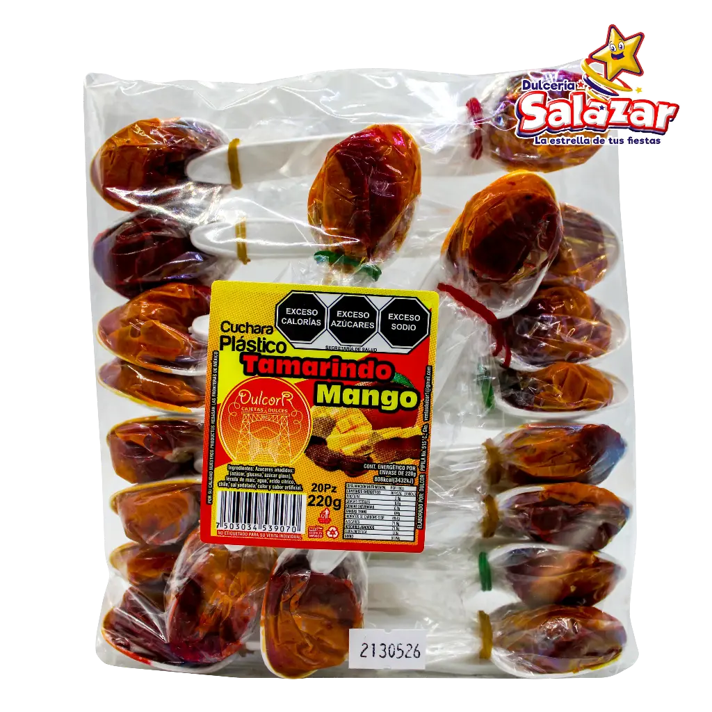 TAMARINDO CUCHARA PLASTICO BISABOR CORTAZAR -B.220G- "C/20/20"