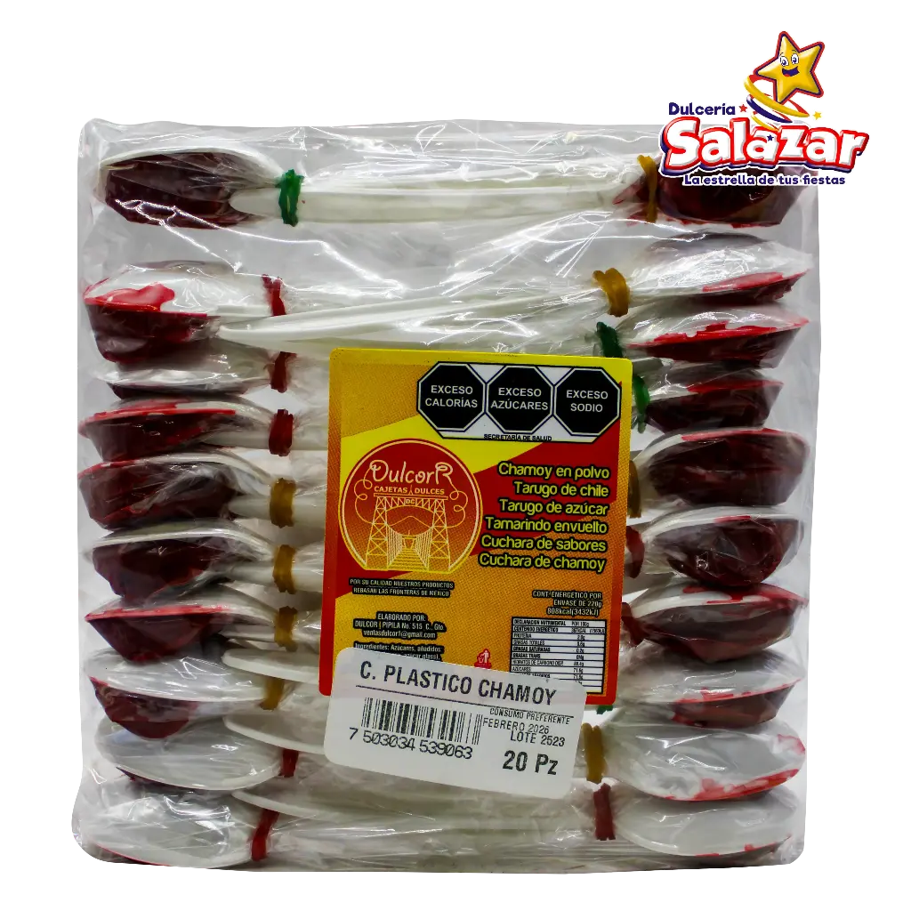 [CRA0038] TAMARINDO CUCHARA PLASTICO CHAMOY CORTAZAR -B.240G- "C/20/20"