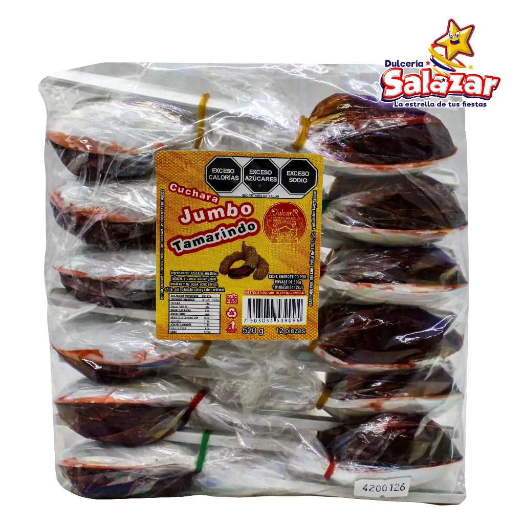 TAMARINDO CUCHARA PLASTICO JUMBO-B.12PZA- "C/20/12"