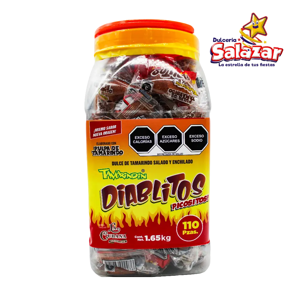 [CUB0001] TAMARINDO DIABLITOS ENCHILADO TAMARINDO -V.1.65KG- "C/6/100"