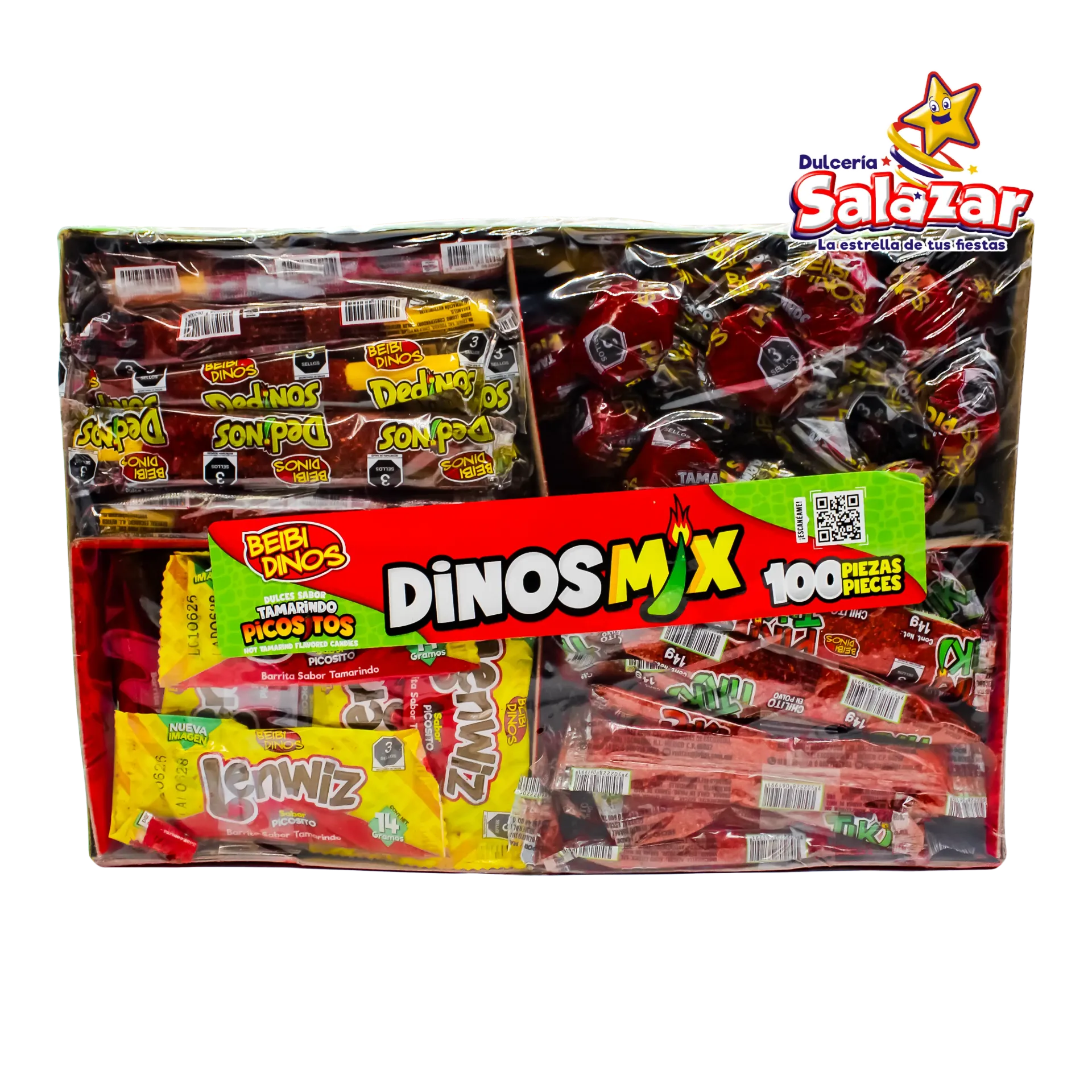 [DED0001] TAMARINDO DINOS MIX TAMARINDO PICOSITOS DEDINOS -D.100PZ- "C/10/100"