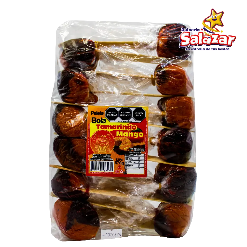 PALETA TAMARINDO BOLA BISABOR CORTAZAR -B.12PZA- "C/20/12"