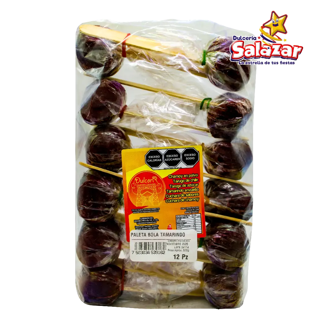 PALETA BOLA TAMARINDO  CORTAZAR -B.12PZA- "C/20/12"