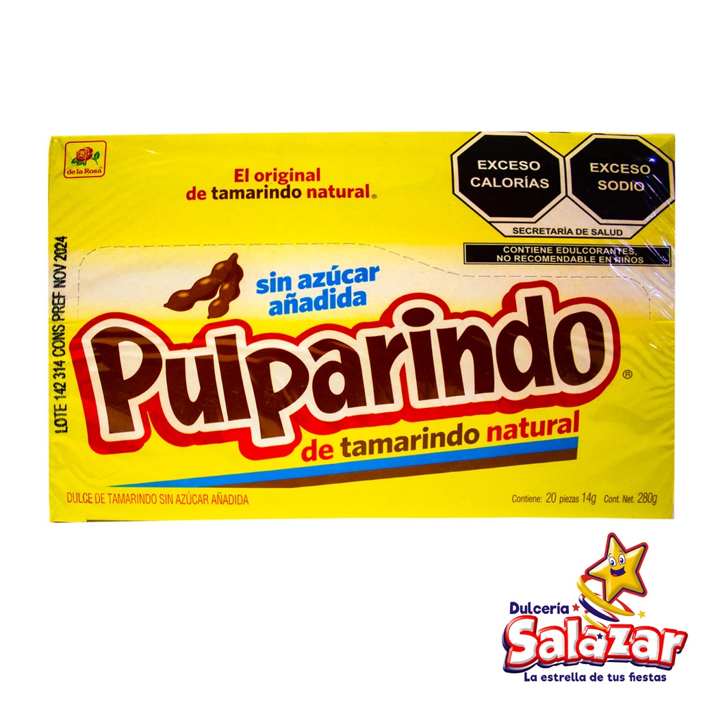 TAMARINDO PULPARINDO SIN AZUCAR DLR -B.280GR- "C/12/20"