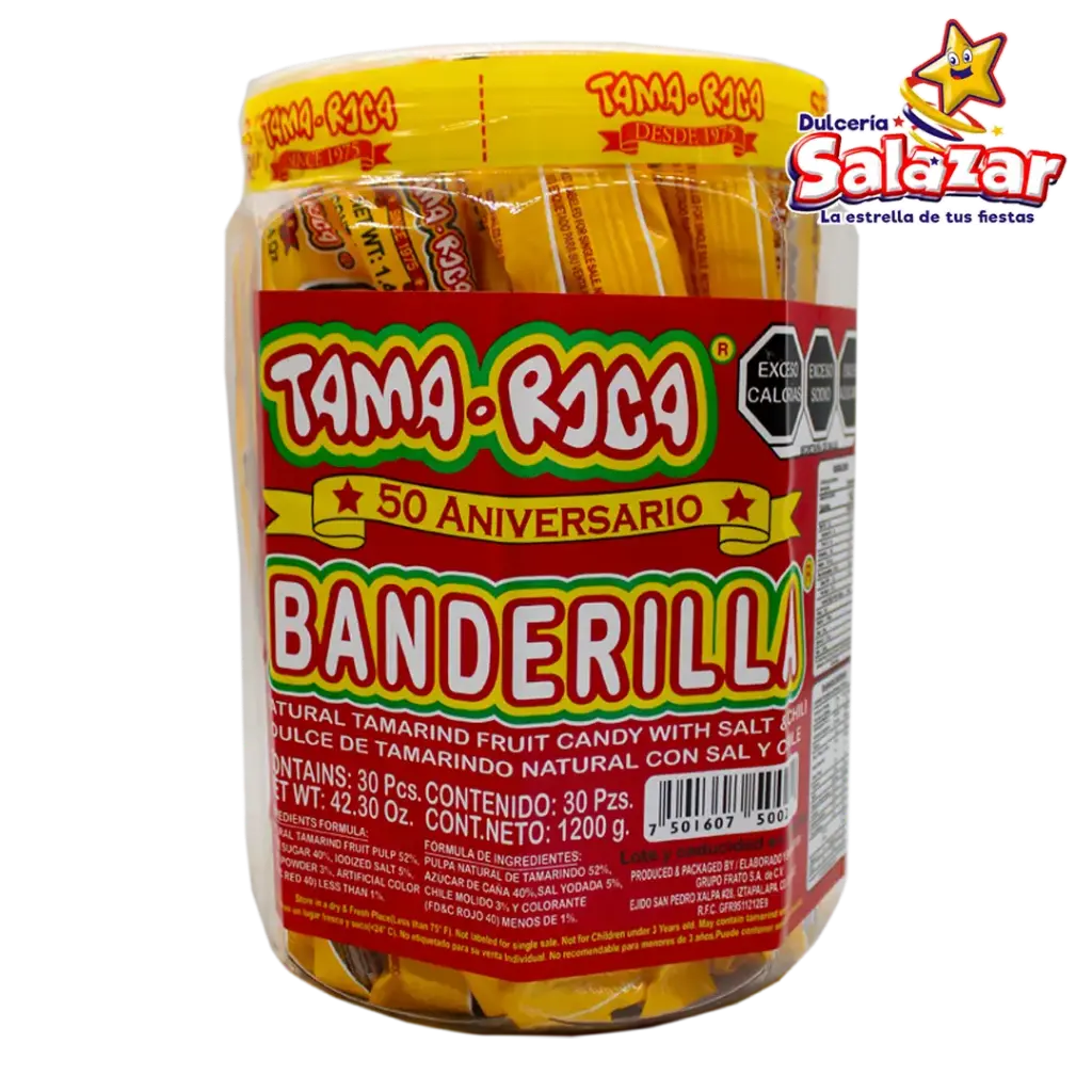TAMARINDO TAMA-ROCA BANDERILLA ENVUELTA -V.1200GR - "C/6/30"