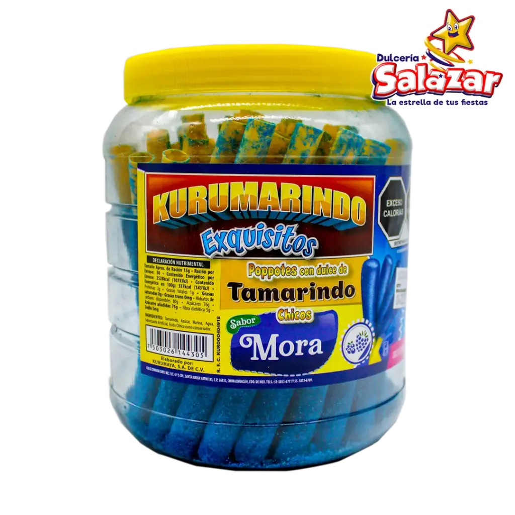 [KUR0057] TAMARINDO BANDERILLA MORA AZUL CHICA KUR -V.750G- "C/12/50"