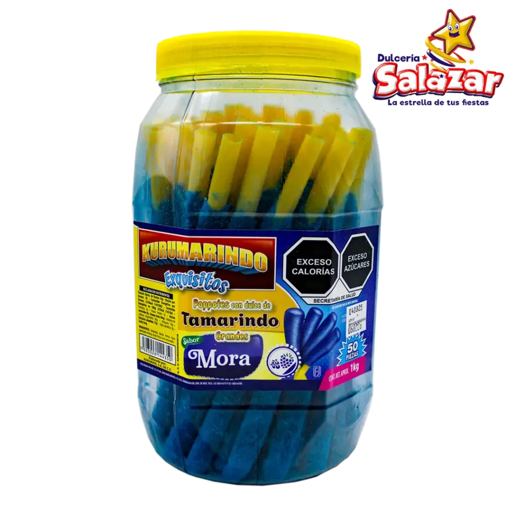 [KUR0055] TAMARINDO BANDERILLA MORA AZUL GRANDE KU -V.1KG- "C/12/50"