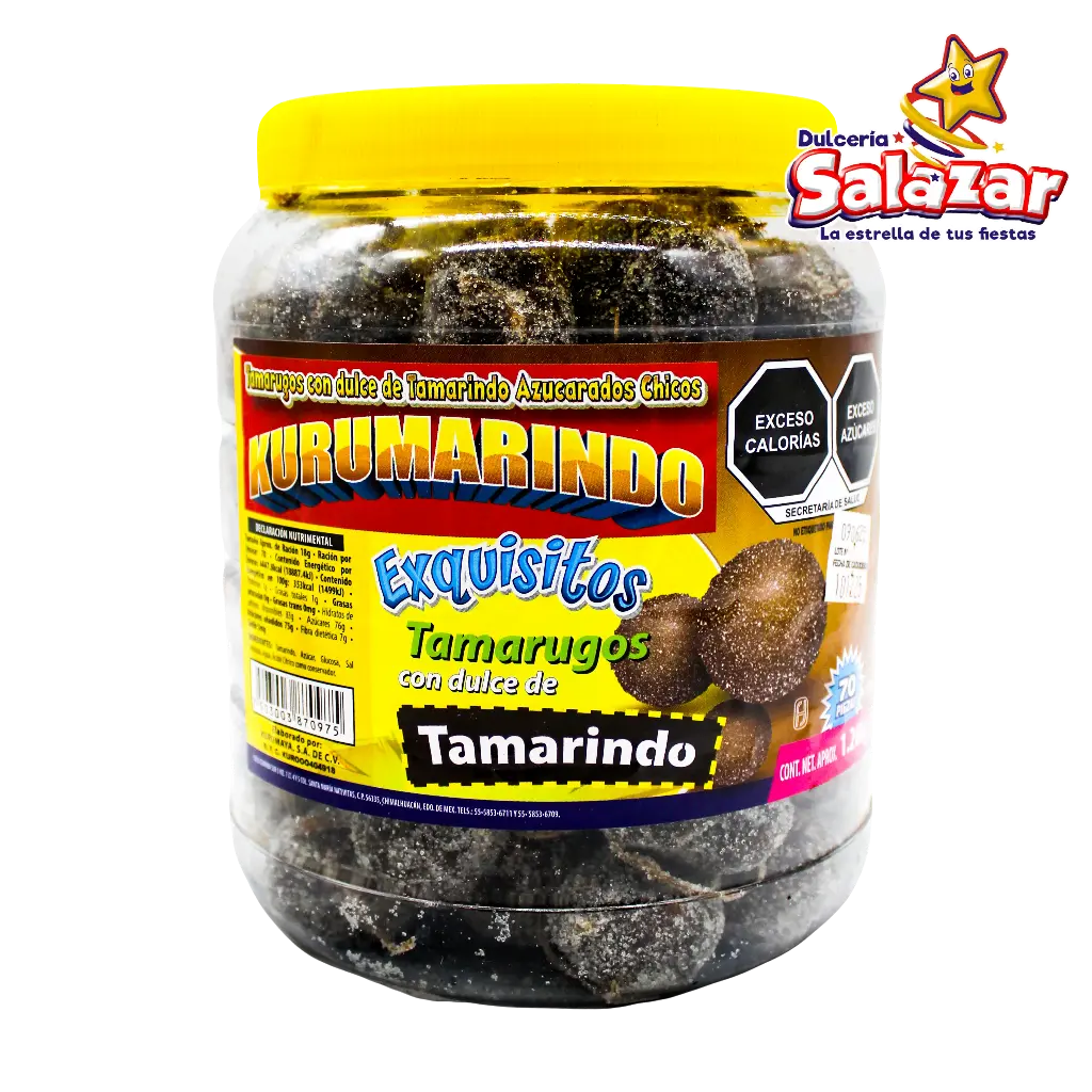 [KUR0029] TAMARINDO TARUGO AZUCAR CHICO KURUMAYA -V.1.2KG "C/12/70"