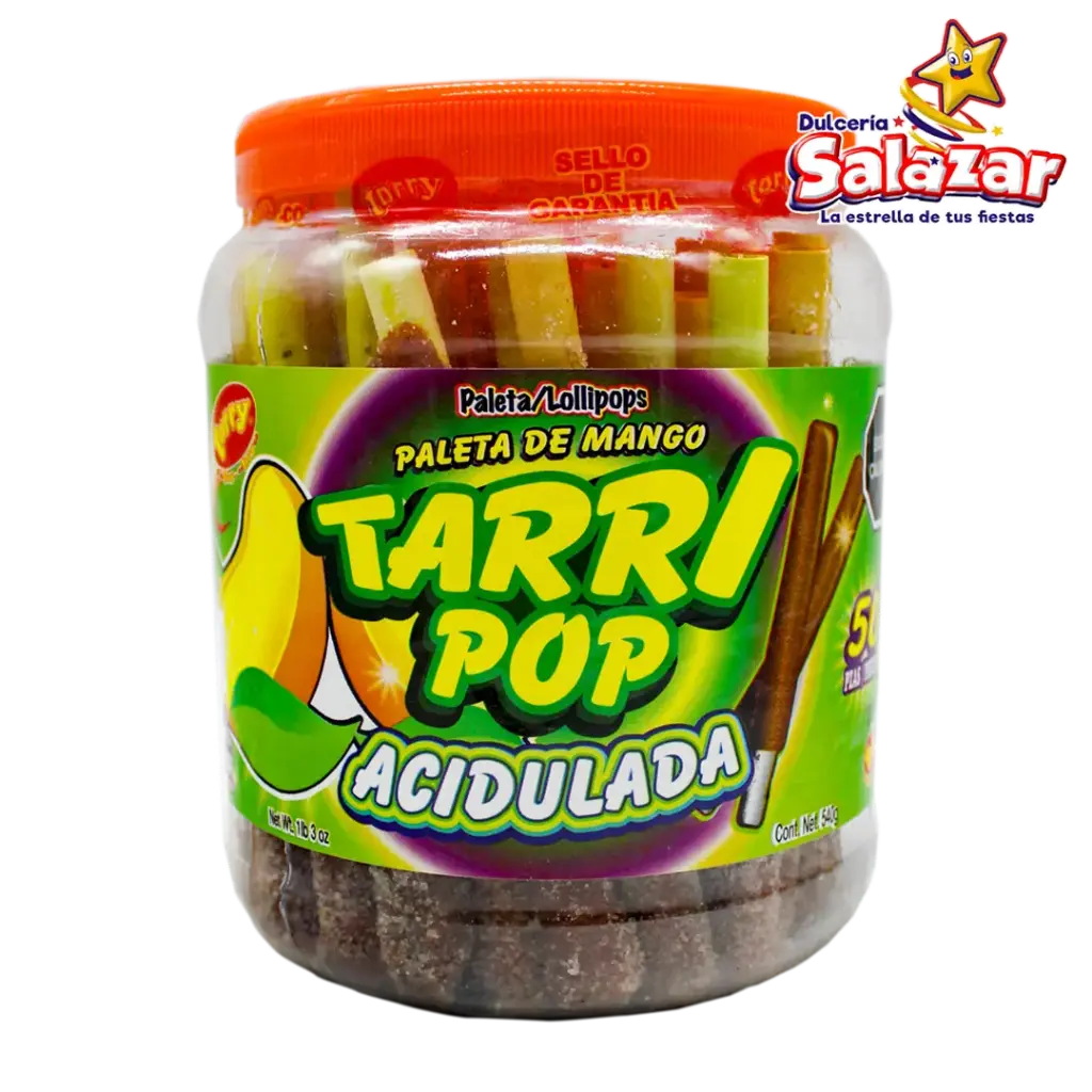 [TAY0001] TAMARINDO TARRY POP MANGO  ACIDULADA -V.540GR- "C/12/50"