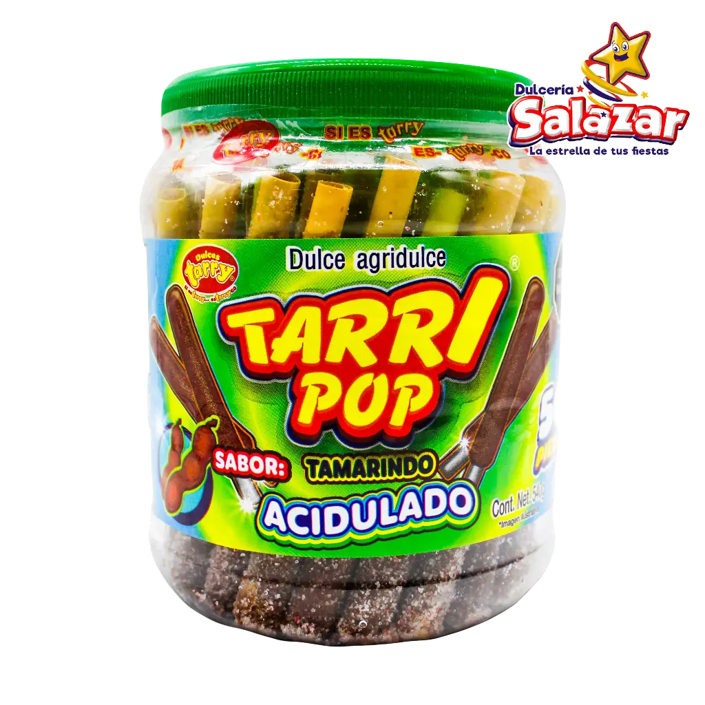[TAY0043] TAMARINDO TARRYPOP TAMARINDO AZUCAR -V.540GR- "C/12/50"