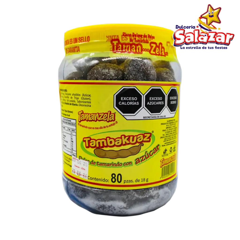 TAMARINDO TARUGO AZUCAR TAMANZELA -V.80PZA- "C/12/80"