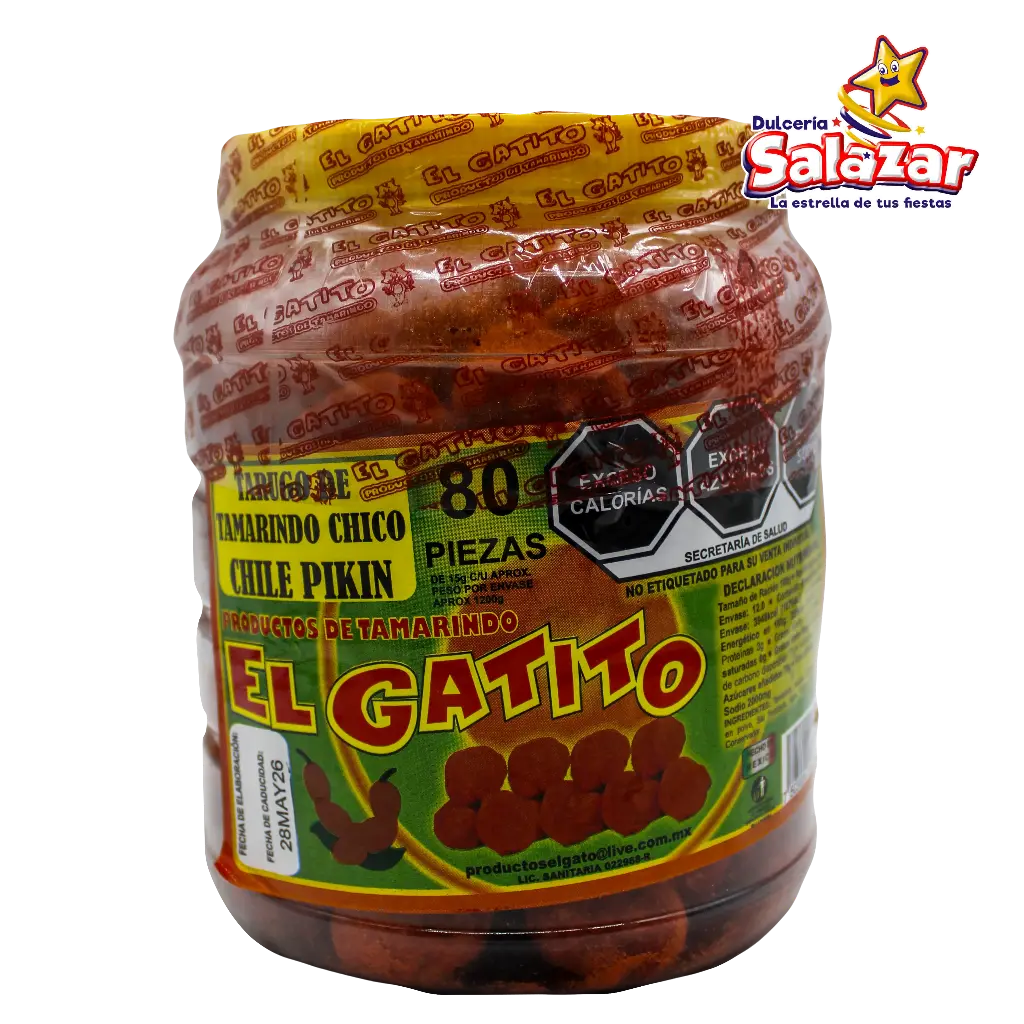 TAMARINDO TARUGO CHICO CHILE EL GATITO -V.1.2KG- "C/12/80"