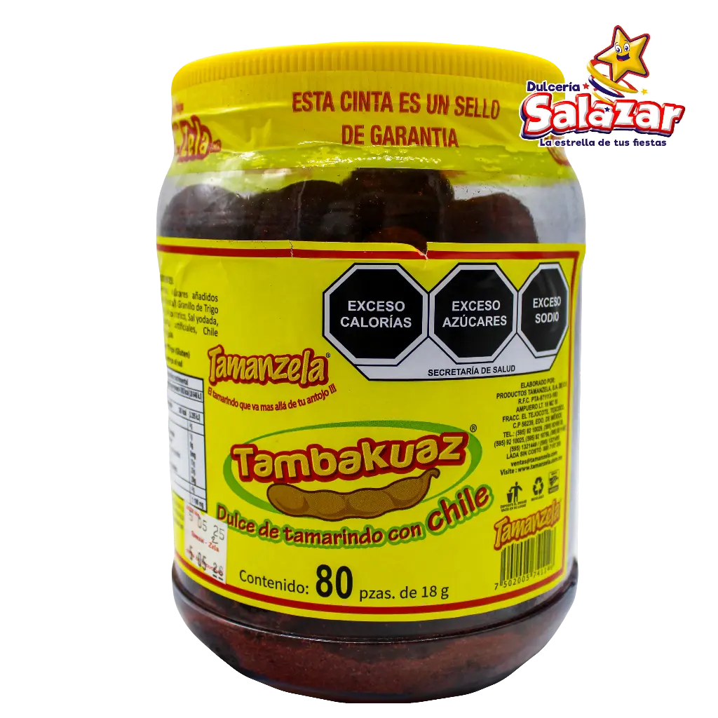 TAMARINDO TARUGO CHILE TAMANZELA -V.80PZA- "C/12/80"