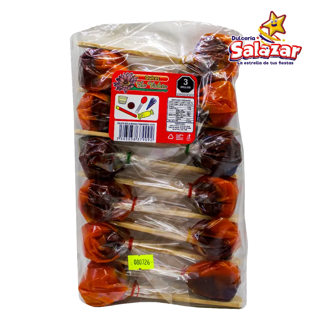 [VIO0004] TAMARINDO VIOLETA BOLA MANGO-TAMARINDO -B.12PZA- "C/28/12"