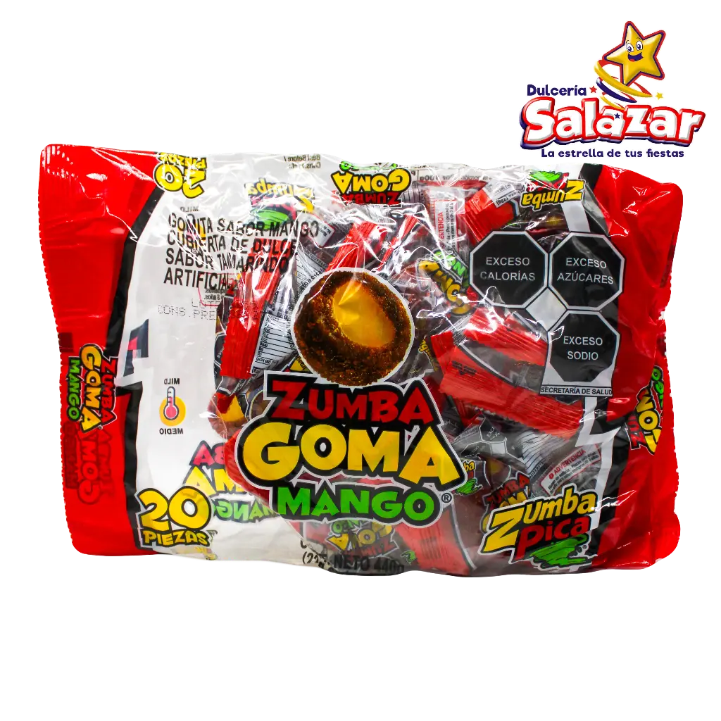 [ZUM0061] TAMARINDO GOMA MIX MANGO/TAM ZUMBA -B.440G- "C/20/20"
