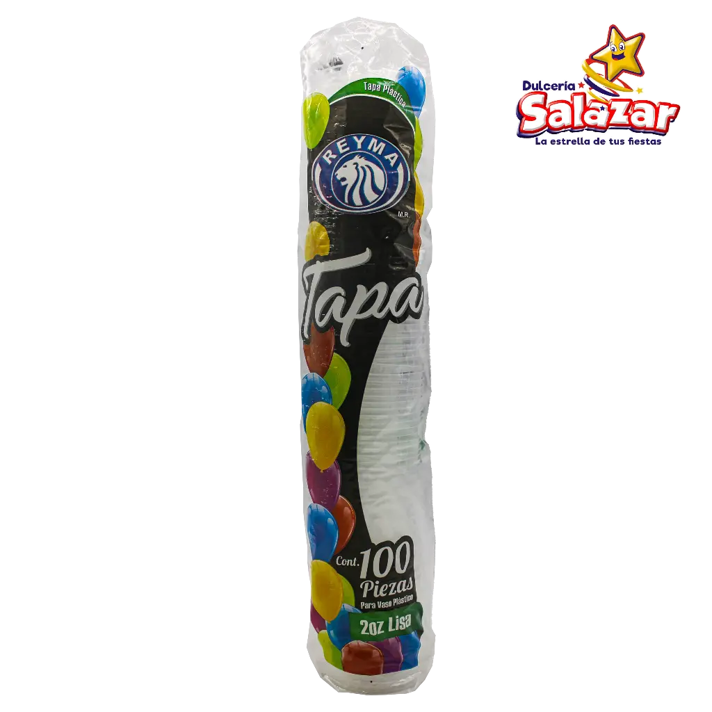 [REYM0076] TAPA LISA P/VASO POLIPRO No. 2 ONZAS REYMA TP2OZ -B.100 PZA- "C/24/100"