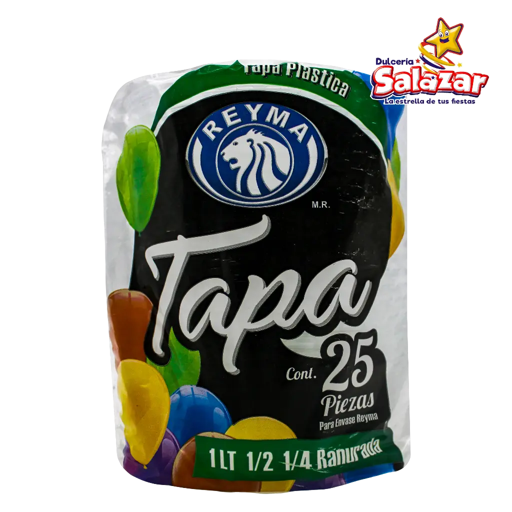 TAPA RANURADA P/ENVASES 1L 1/2 1/4 REYMA TRR -B.25'P "C/20/25 "