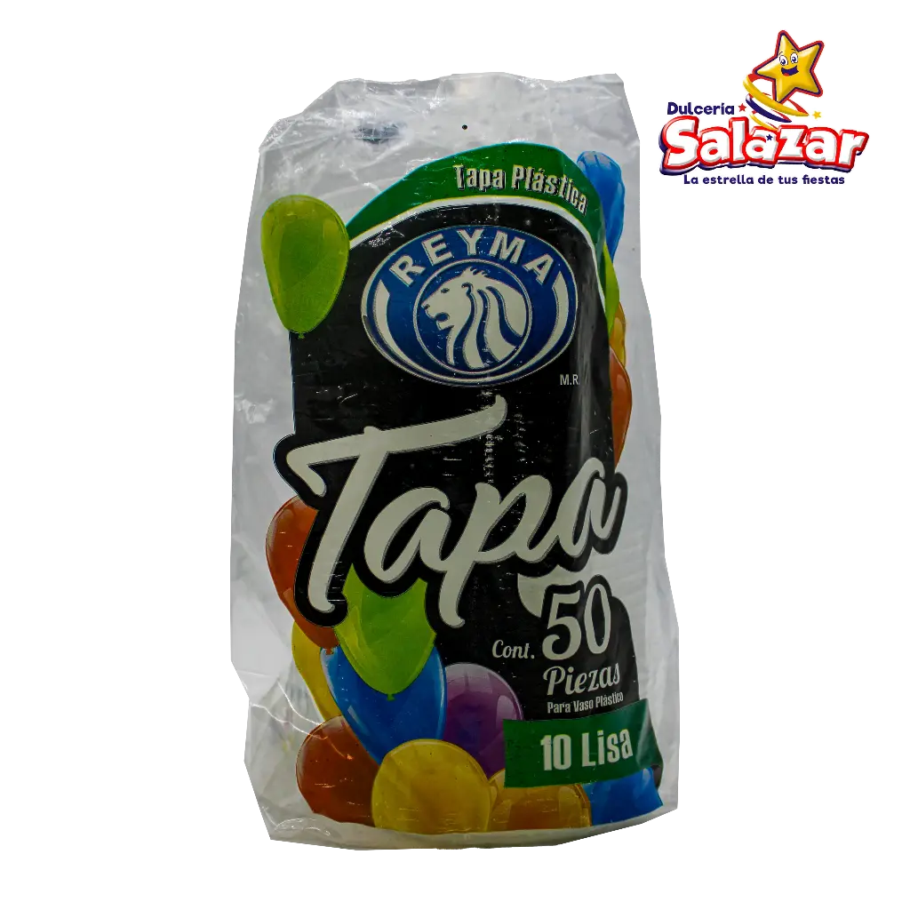 [REYM0181] TAPA LISA P/VASO POLIPRO No. 10 REYMA TP10 -B.50P- "C/20/50"