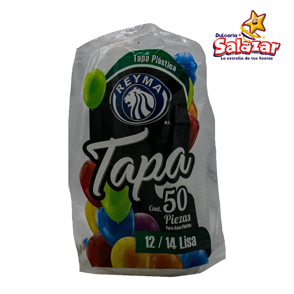 TAPA LISA P/VASO POLIPRO No. 12/14 REYMA TP1214 -B.50P- "C/20/50"