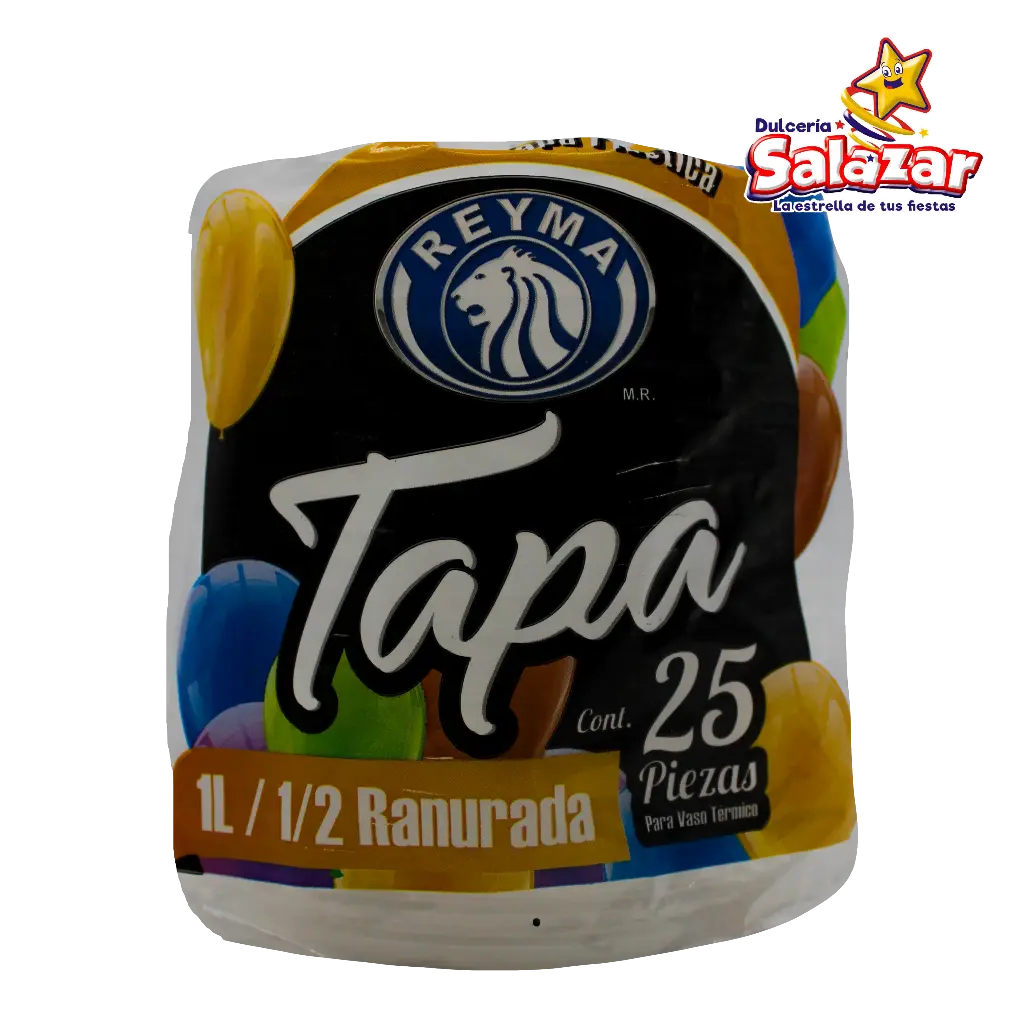 TAPA RANURADA P/VASO TERMICO 1 Y 1/2 LITRO REYMA TVT1LTR -B.25P- "C/20/25"     