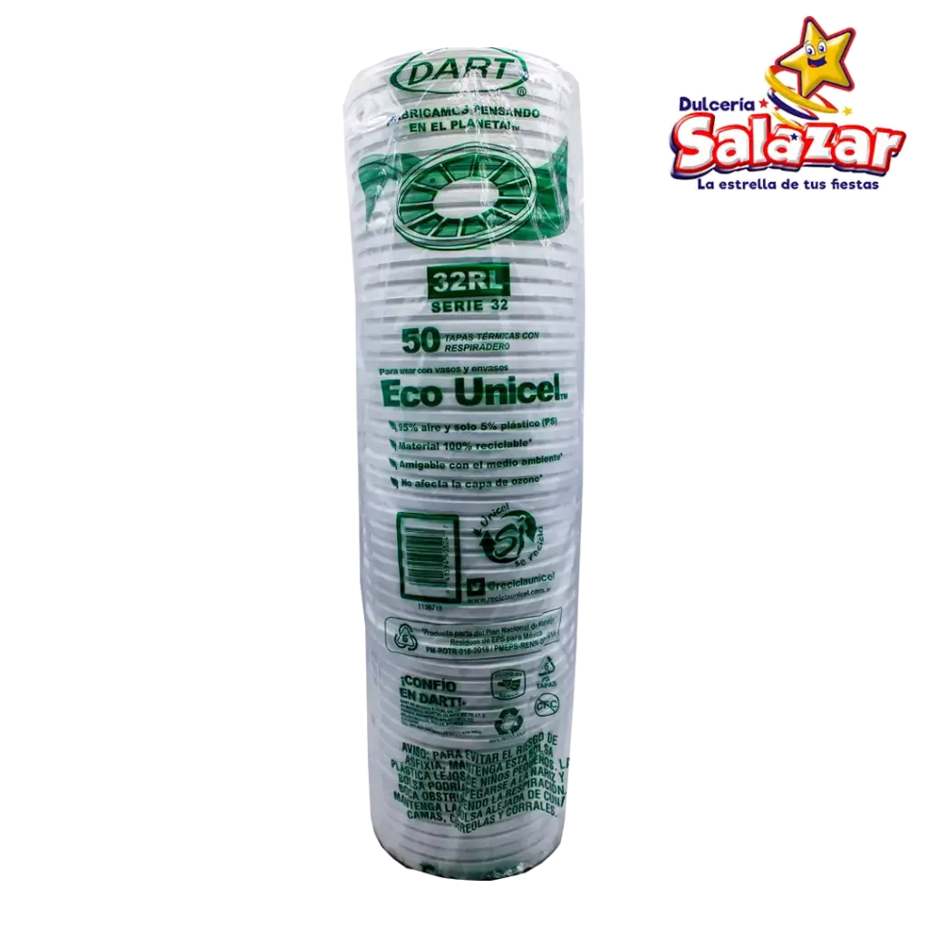 [DAR0020] TAPA TERMICA DART P/VASO 32RL "C/10/50"