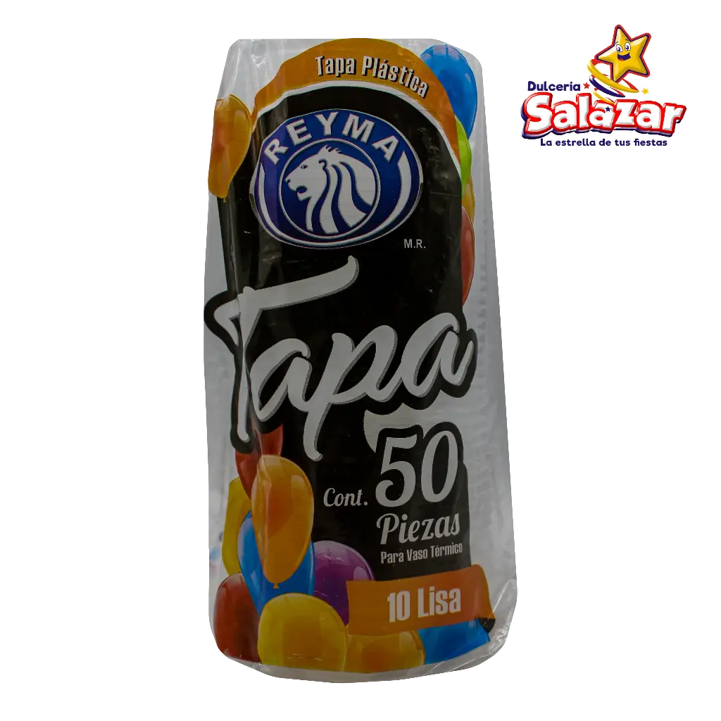 TAPA LISA P/VASO TERMICO No. 10 REYMA TVT10 -B.50PZA- "C/20/50"