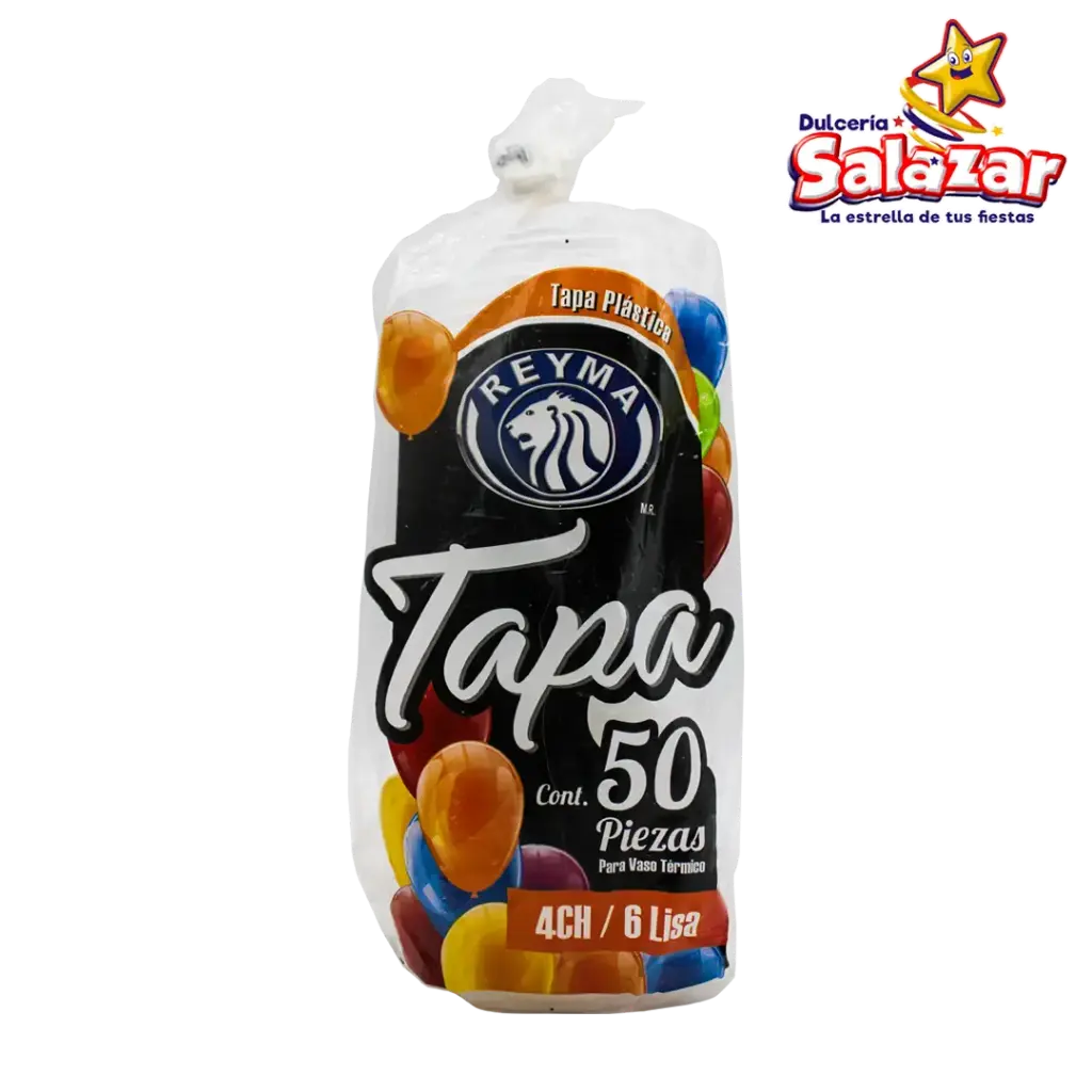 [REYM0434] TAPA LISA P/VASO TERMICO No. 4CH / 6 REYMA VT4CH6        -B.50PZA- "C/20/50"