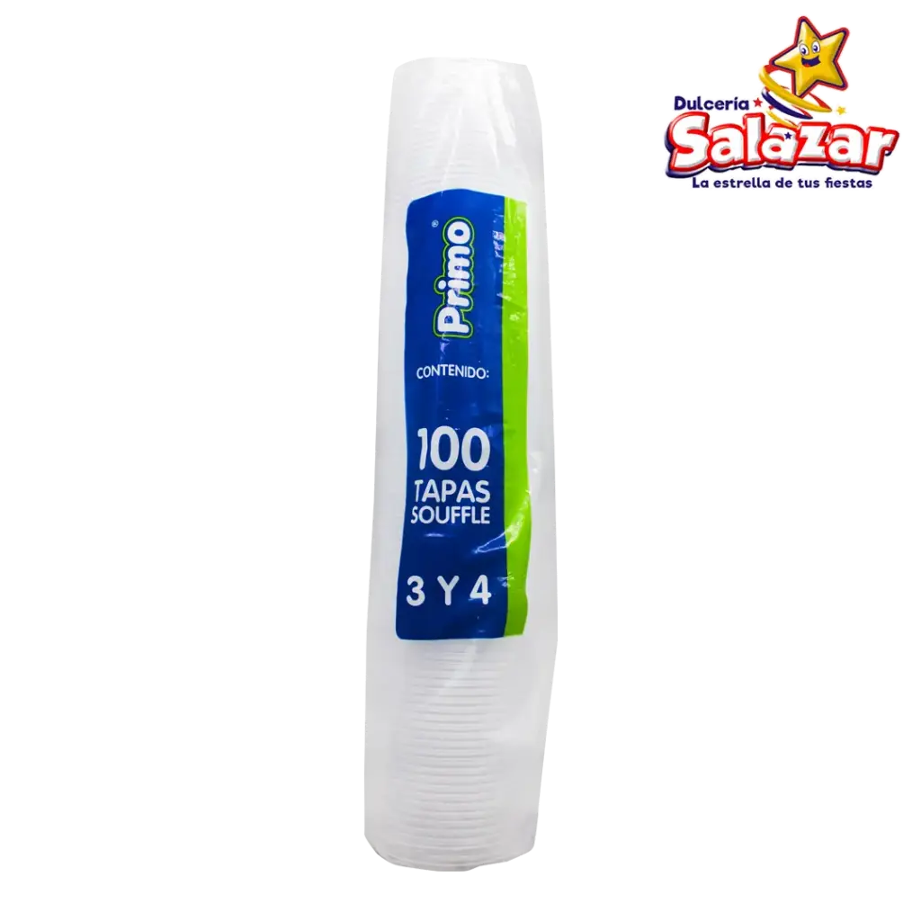 [PRI0031] TAPA VASO 3 Y 4 SOUFFLE PRIMO -B.100PZA- "C/12/100"