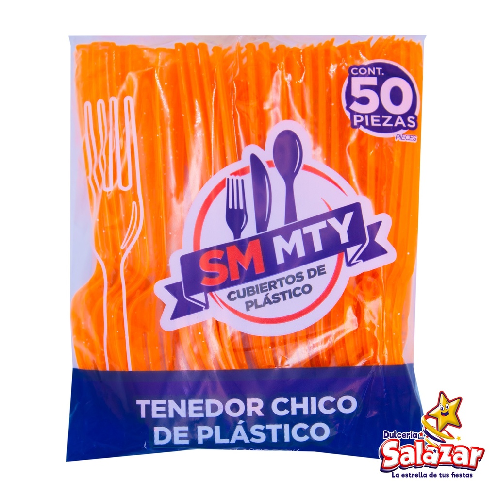 TENEDOR CHICO NARANJA NEON SMMTY "C/60/50"
