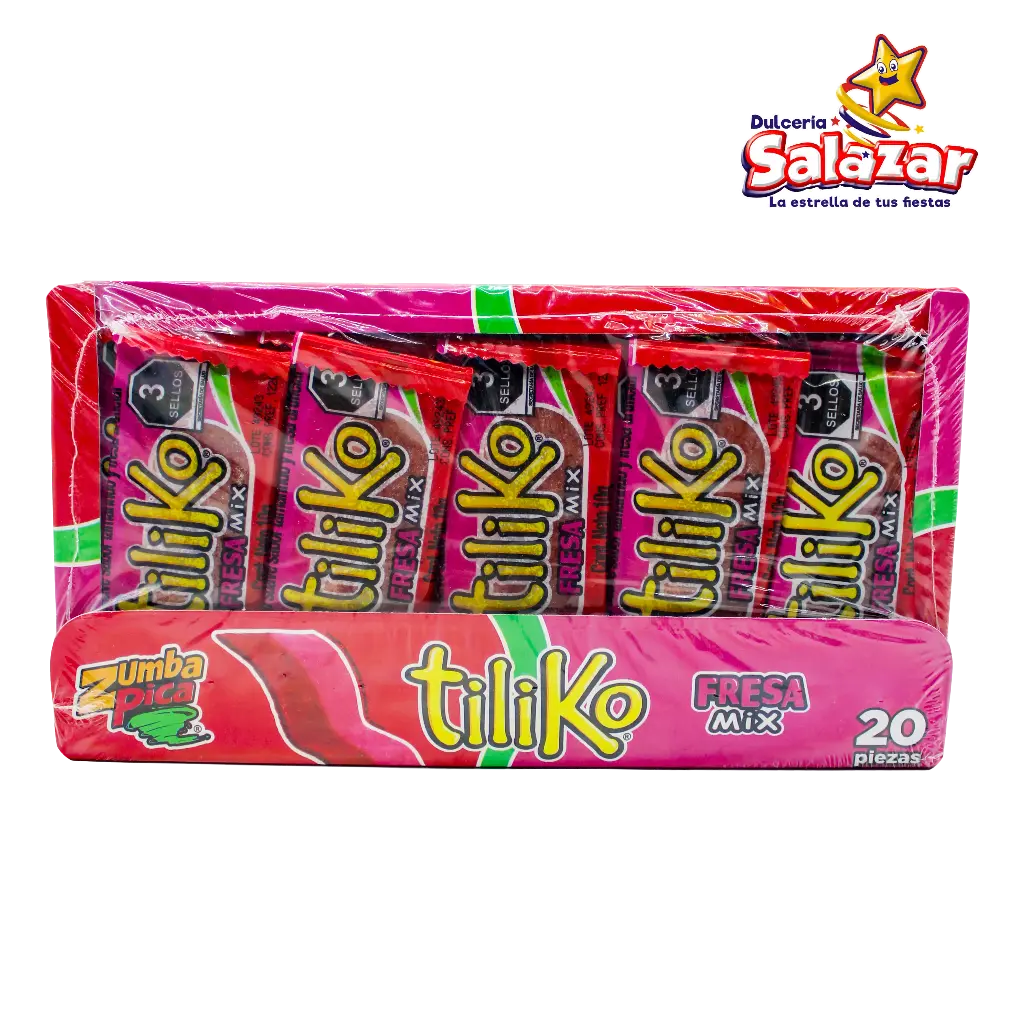 [ZUM0003] TILIKO FRESA MIX ZUMBA PICA -B.20PZA- "C/40/20"